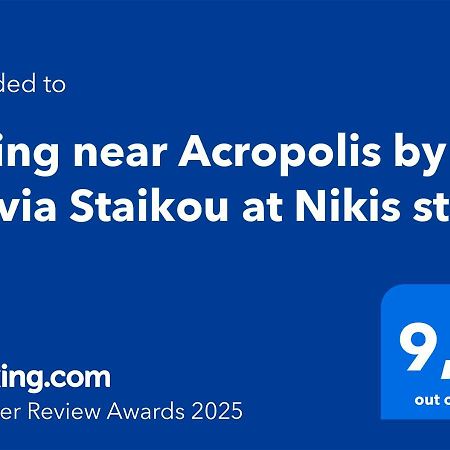 شقة Living Near Acropolis By Sylvia Staikou At Nikis Str أثينا المظهر الخارجي الصورة